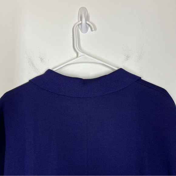 St John Wool Blend Knit Short Sleeve Sweater Size Medium - Picture 8 of 11